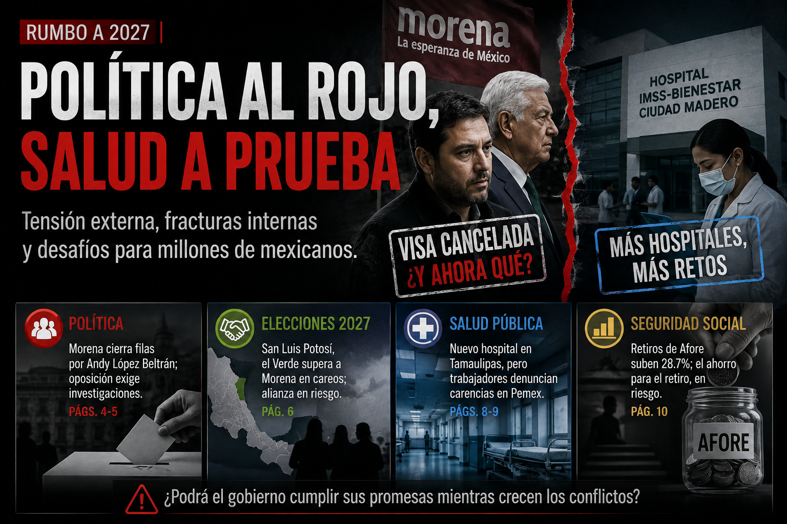 Morena bajo presión y la salud pública frente a su prueba de resultados